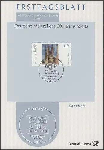 ETB 44/2002 - Peinture, Eglise de marché de Halle, Feininger