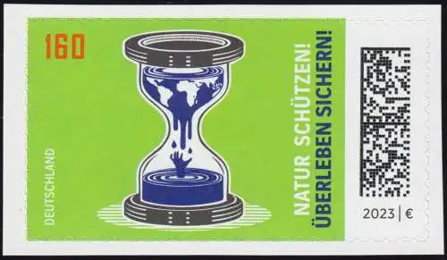 3773 Natur schützen! Überleben sichern! selbstklebend aus FB 128, ** / MNH