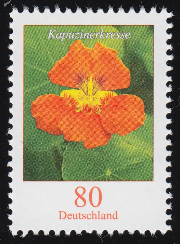 3469I fleur kapucine 80 cent, collant, grille 45/45, frais de port **