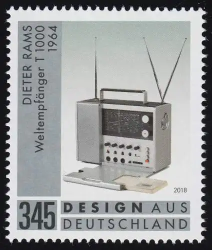 3400 Design aus Deutschland: Dieter Rams-Weltempfänger / Radio , **