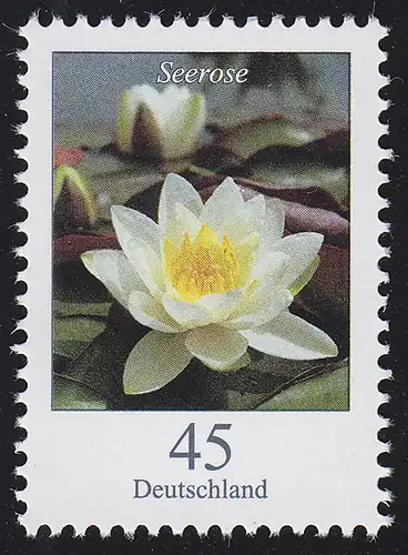 3303 Blume Seerose 45 Cent, nassklebend, **
