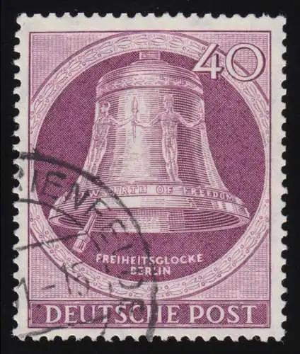 79 Glocke I (Klöppel links) 40 Pf, gestempelt O