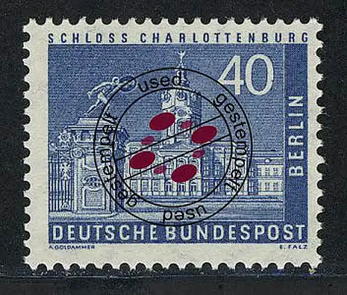 149 Berliner Stadtbilder Schloß Charlottenburg 40 Pf O