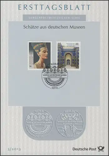 ETB 03/2013 Trésors des musées allemands, Nofretebuste, Ischtar-Tor