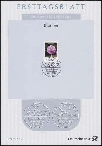 ETB 42/2014 Blumen, Kugelprimel 80 Cent