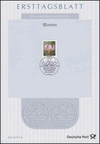 ETB 45/2014 Fleurs, Société turque 440 centimes