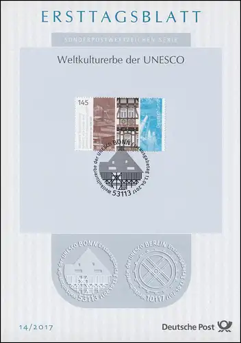 ETB 14/2017 UNESCO, Zeche, Maison à colombages, barrage