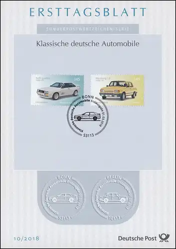 ETB 10/2018 Automobiles, Audi quattro et Wartburg