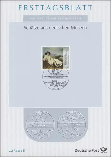 ETB 22/2018 Trésors du musée, peinture, J.H.W.Tischbein, Goethe dans la Campagna