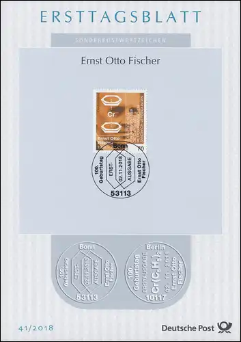 ETB 41/2018 Ernst Otto Fischer, chimiste