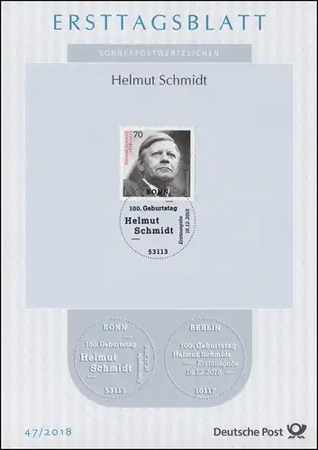 ETB 47/2018 Helmut Schmidt