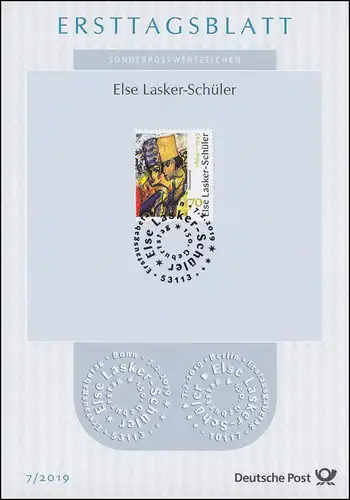ETB 07/2019 Else Lasker-Ecoleuse, peintre