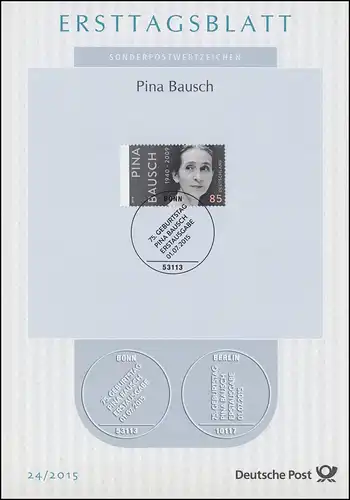 ETB 24/2015 Pina Bausch, danseuse