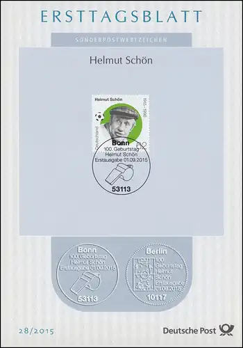 ETB 28/2015 Helmut Schön, Bundestrainer