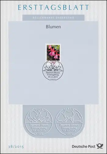 ETB 38/2015 Blumen, Fuchsie 400 Cent