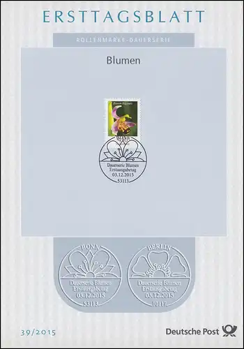 ETB 39/2015 Blumen, Bienen-Ragwurz 450 Cent