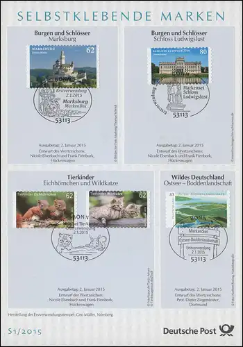 ETB S1/2015 SELBSTKLEBENDE, Märchen, Tiere, Autos, Burgen etc.