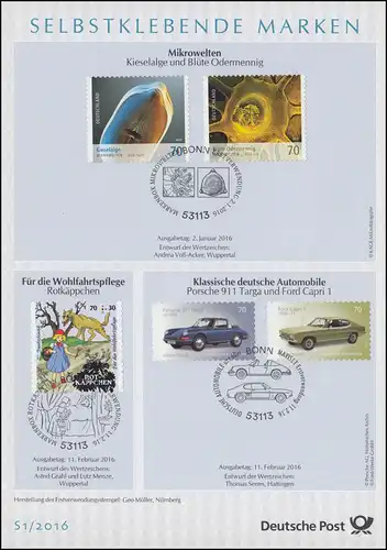 ETB S1/2016 SELBSTKLEBENDE, Tiere, Mikrowelten, Autos, Märchen etc.