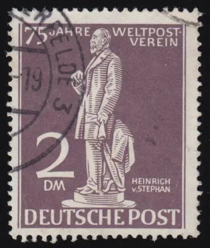 41 Weltpostverein Stephan 2 Mark, gestempelt O