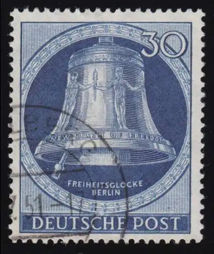 78 Glocke I (Klöppel links) 30 Pf, gestempelt O