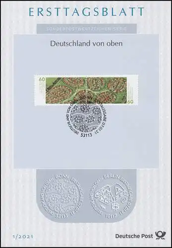 ETB 01/2021 Deutschland von oben: Wohnsiedlung in Lübeck