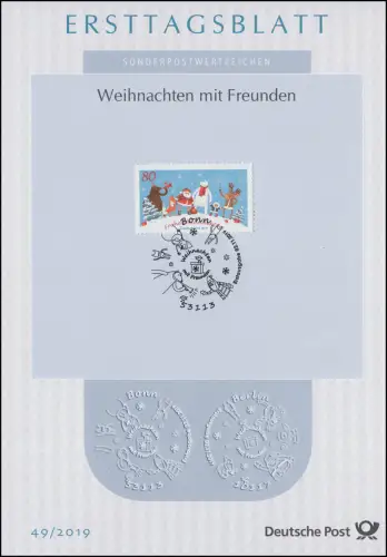 ETB 49/2019 Weihnachten mit Freunden - Weihnachtsmann Inuitkind Tiere