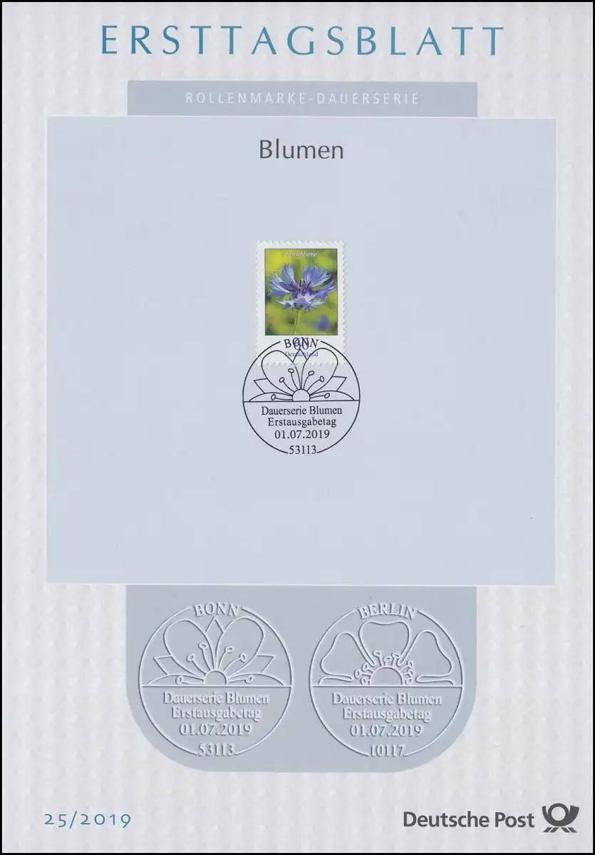 ETB 25/2019 Blumen, Kornblume