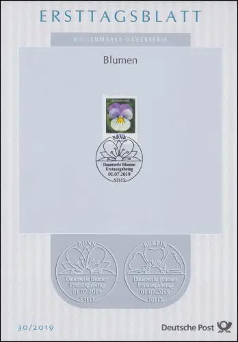 ETB 30/2019 Blumen, Wildes Stiefmütterchen