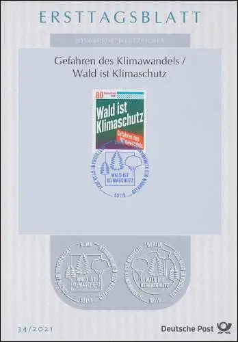 ETB 34/2021 Les dangers du changement climatique / La forêt est le changement climatiques