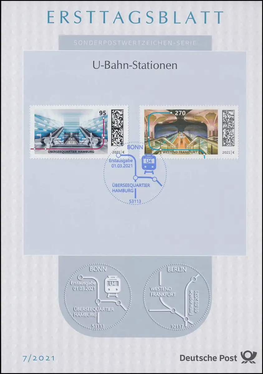 ETB 07/2021 U-Bahn-Stationen Hamburg und Frankfurt/Main