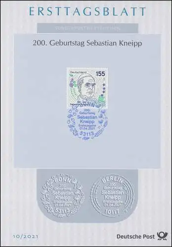 ETB 10/2021 Priester und Naturheilkundler Sebastian Anton Kneipp