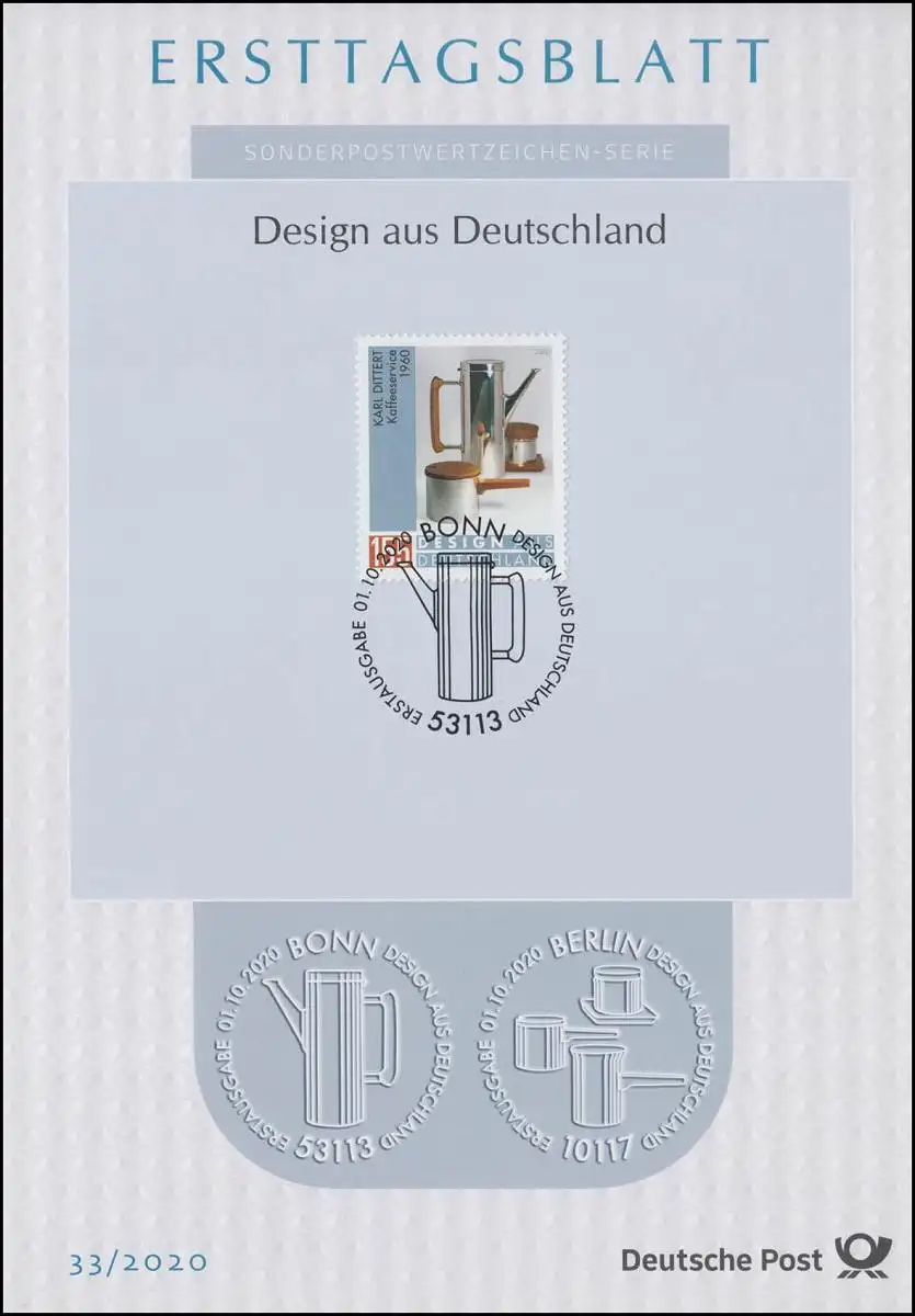 ETB 33/2020 Design en Allemagne: service de café par Karl Dittert