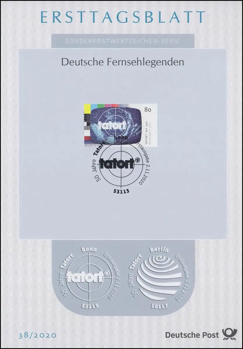 ETB 38/2020 Deutsche Fernsehlegenden: Tatort