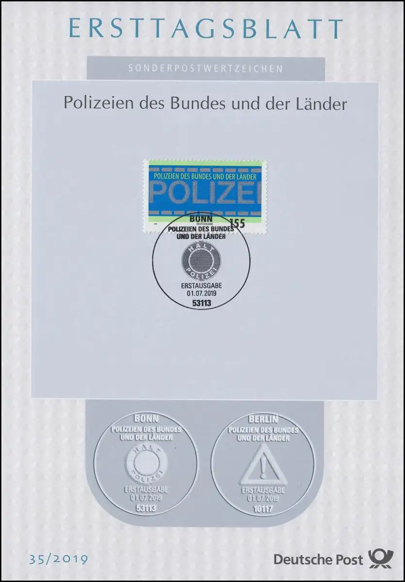 ETB 35/2019 Polizeien des Bundes und der Länder