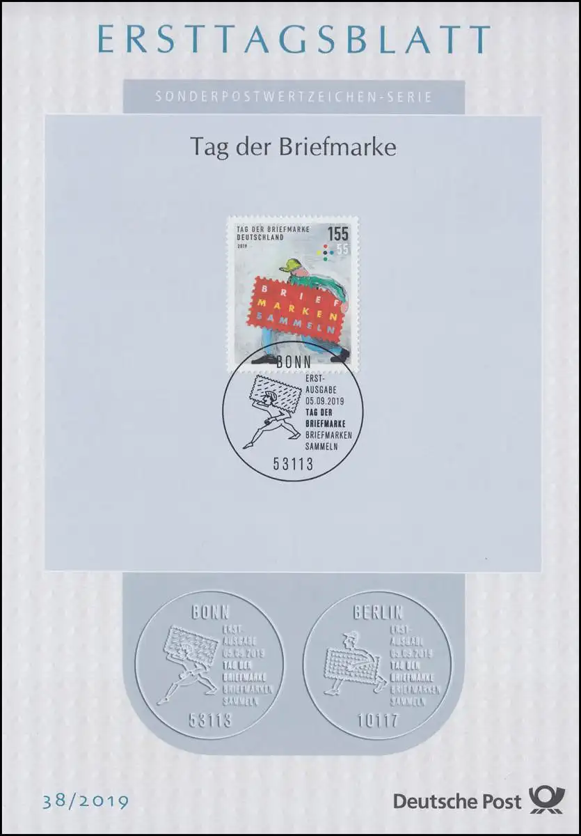 ETB 38/2019 Jour du timbre: Collecteur de timbres