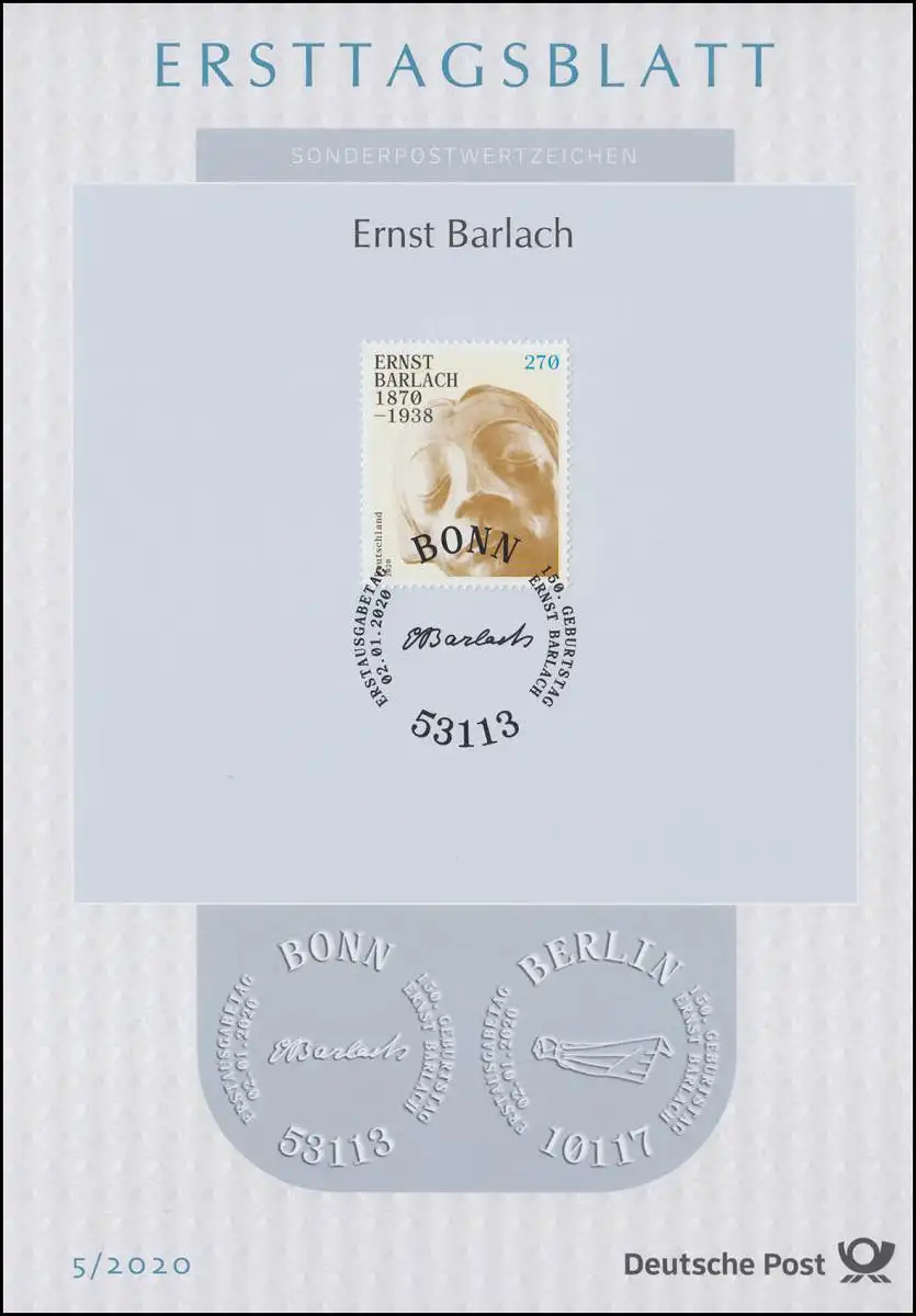 ETB 05/2020 Bildhauer Ernst Barlach - Schwebender Engel