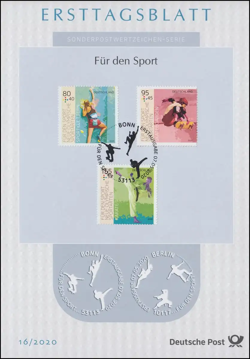 ETB 16/2020 Neue olympische Sportarten: Sportklettern, Skatboarden, Karate