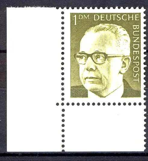 644 Heinemann 1 DM Ecke ul ** postfrisch