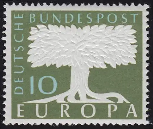 268w Europa 10 Pf, glatte Gummierung, ** postfrisch