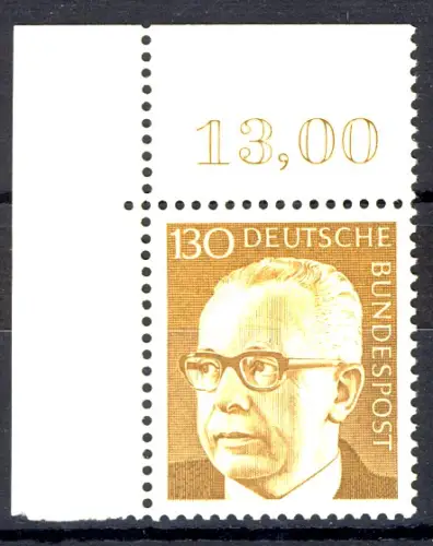 728 Heinemann 130 Pf Ecke ol ** postfrisch
