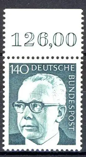 729 Heinemann 140 Pf Oberrand ** frais de port