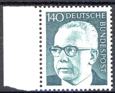 729 Heinemann 140 Pf Pagerand li. ** Postfraîchissement