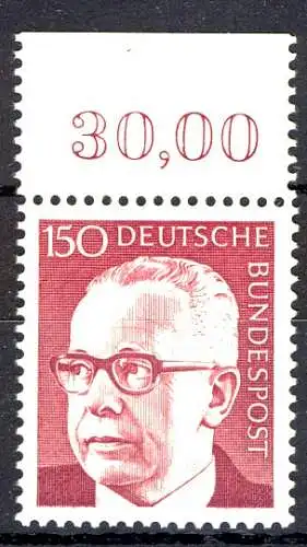 730 Heinemann 150 Pf Oberrand ** postfrisch