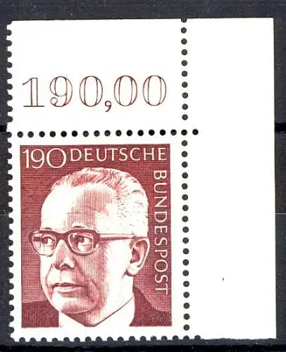 732 Heinemann 190 Pf coin ou ** frais de port