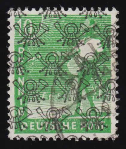 Bizone 39IId Netzaufdruck 10 Pf. O, farbgeprüft