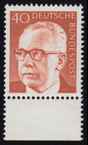 639 Heinemann 40 Pf Unterrand ** postfrisch