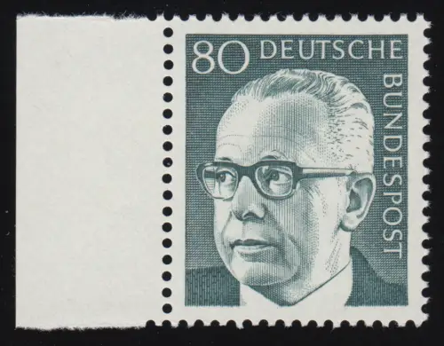 642 Heinemann 80 Pf Seitenrand li. ** postfrisch