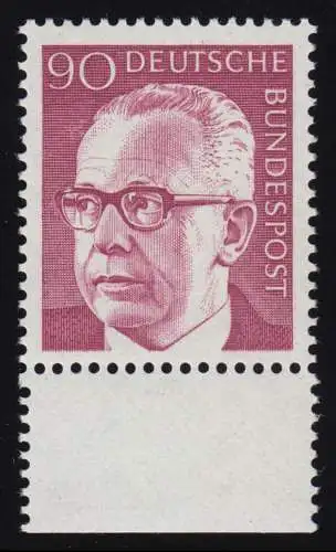 643 Heinemann 90 Pf Unterrand ** postfrisch