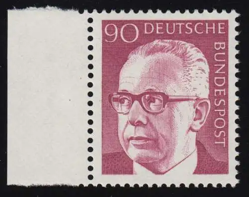 643 Heinemann 90 Pf Seitenrand li. ** postfrisch