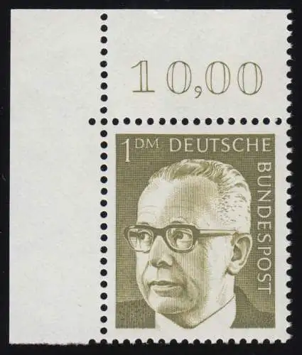 644 Heinemann 1 DM Ecke ol ** postfrisch